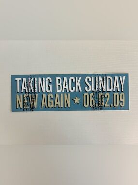 Taking Back Sunday - New Again - Sticker